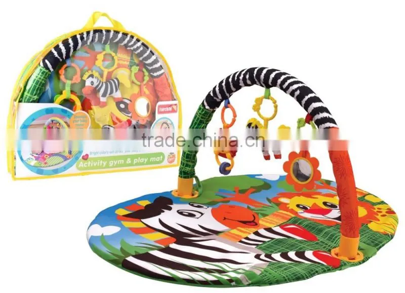 wholesale cheap baby play mats carpet non toxic material with baby rattle toys 2016 new design shantou factory