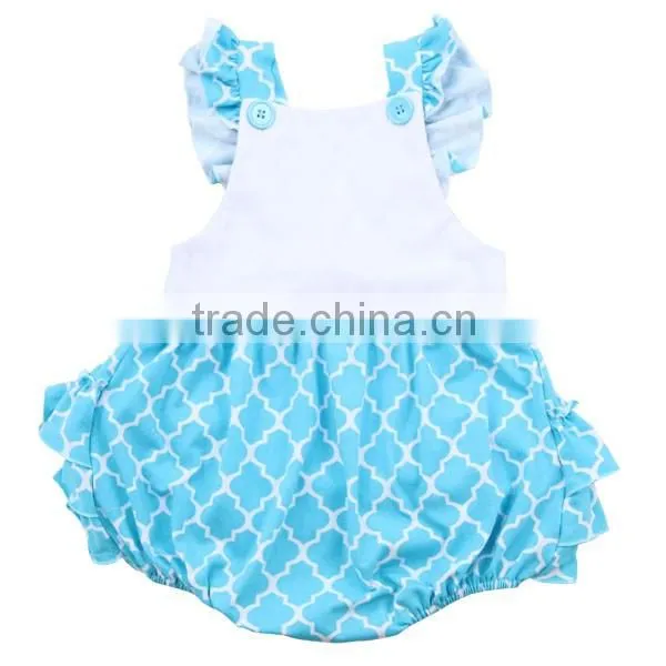 2016 wholesale children's boutique clothing oem service Newborn Rompers organic cotton baby rompers wholesale baby clothes