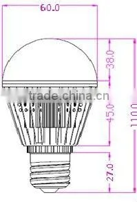 Led Bulb E27 - 8W (UL)