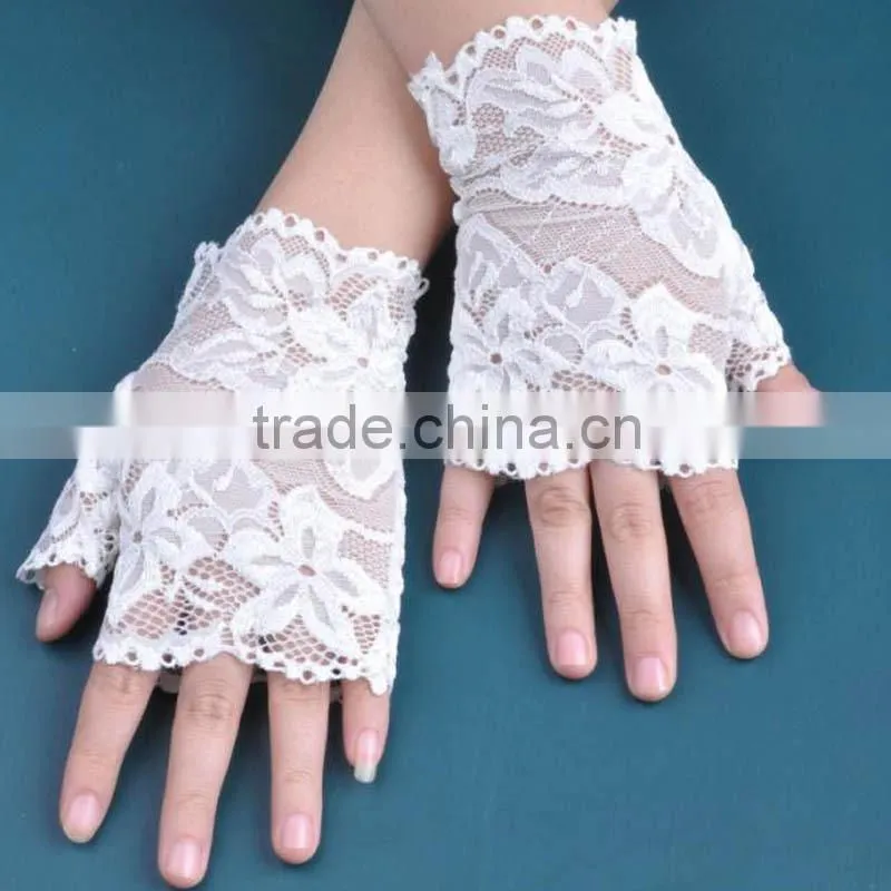 Fingerless Cheap Lace Gloves