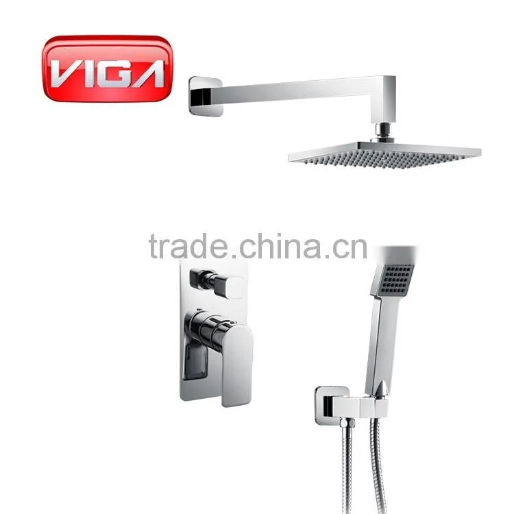 square design shower faucet built in wall shower mixer shower tap
