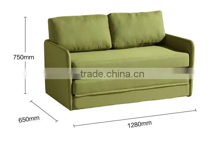 wholesale colorful convertible fabric loveseat sleeper