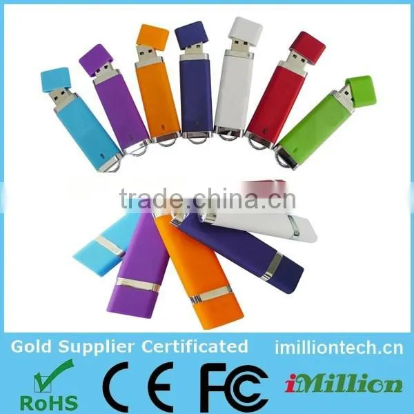 OEM custom logo bulk sale 4gb 8gb rectangle plastic pendrive