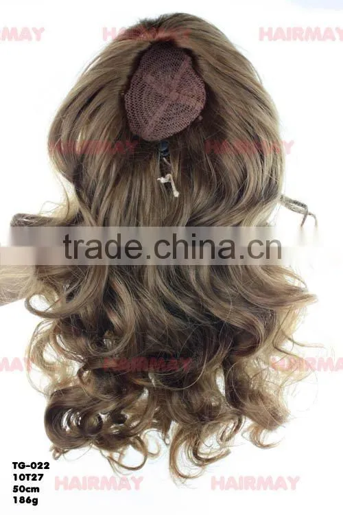 Cute curly hair Ponytail,loose loope hair end,permanent hair