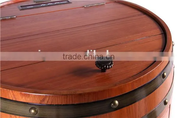 Wine Barrel furniture, Wine Beer Barrel Fridge, Wood electrical appliance