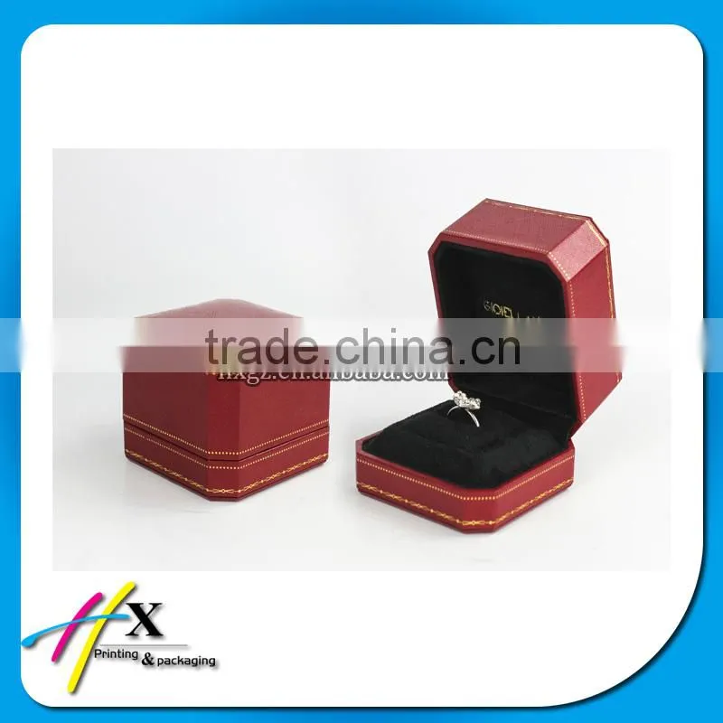 ring packaging plastic jewelry box with custom logo