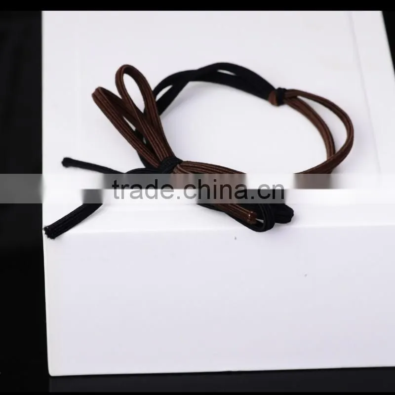 Popular elastic hair bands ties ponytail hair holder hair rope round shape-F2
