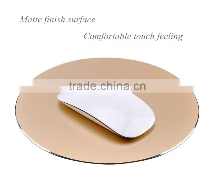 2016 TOPSHION New high quality metal mouse pad/rubber base aluminium alloy on top mouse mat