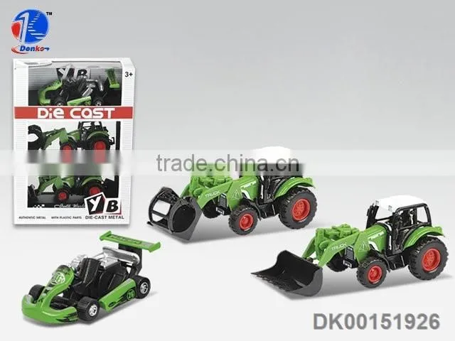 Alloy engineering car farmer car excavator mining machine bulldozer car model tractor toy