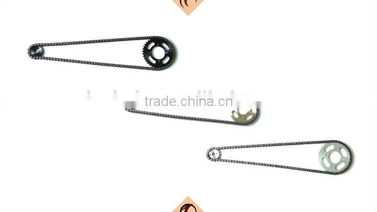 proffessional manufacturer of 45 STEEL 40MN 428/110L-41T/13T motorcycle chain and fine blanking drive sprocket