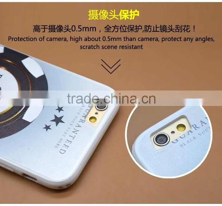 Lovely Wholesale TPU+PC 2-in-1 Material Hybrid Pattern Phone Case Ring Bracbet For iPhone 6s/6s Plus