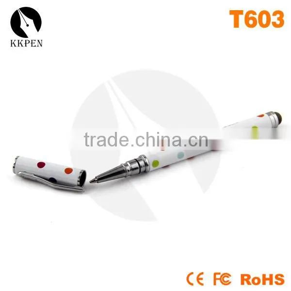 KKPEN Custom Logo Super Thin Ballpoint Touchscreen Stylus Pens
