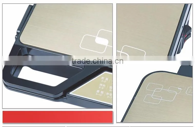 New Multifunctional red electric griddle with CE