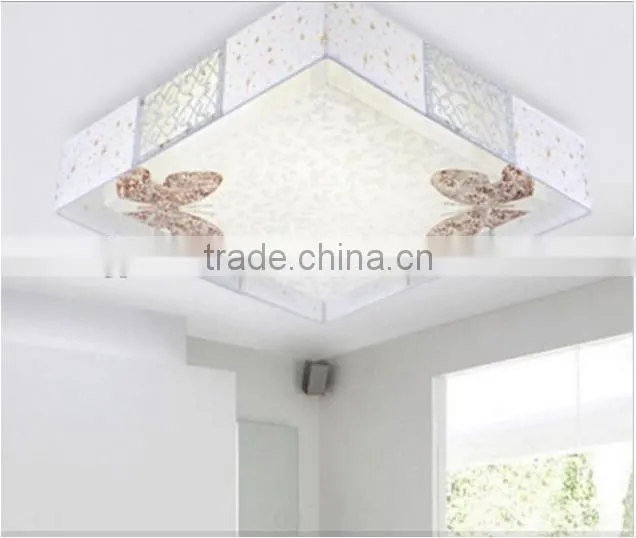 High quality LED strip light,indoor ceiling light ,square parchment light shade for bedroom
