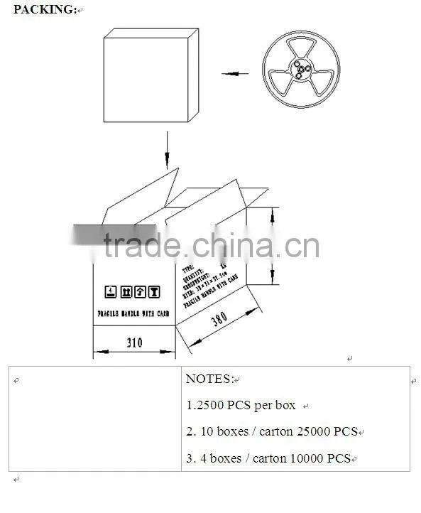 5mm smallest 280 degree SMD magnetic buzzer