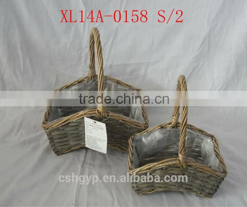 Attractive wooden basket