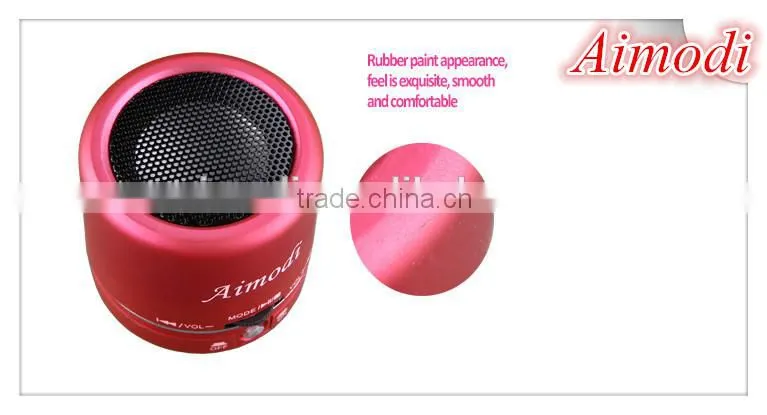 mini cylindrical portable speaker,strong power easy to carry,music mini box portable speaker