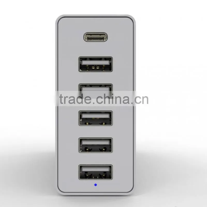 NEW 6 Port type c usb 3.1 charge hub
