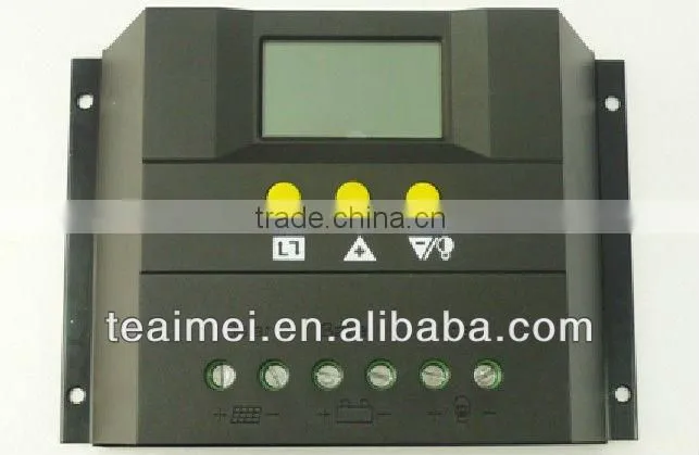 48Volt 30amp PWM best price solar charge controller with LCD 12V/24V auto