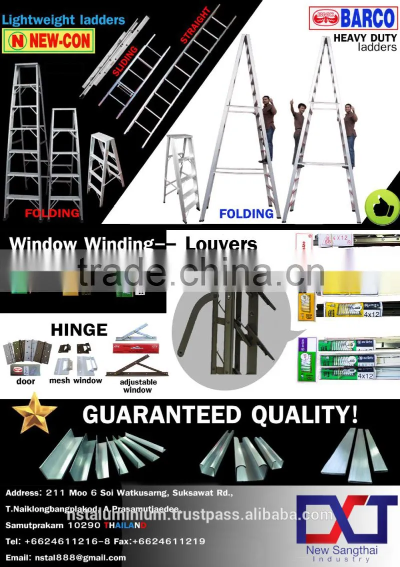 Aluminium One-Sided Folding 3 Step Ladders