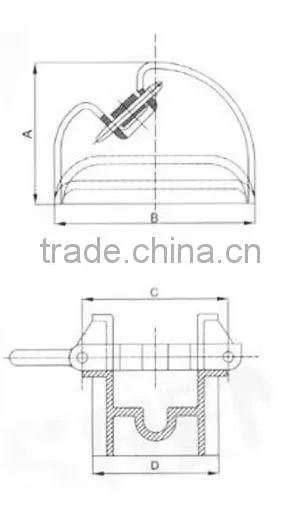 Steel welding Anchor Chain Cable Stoppers JIS F 2015-1987