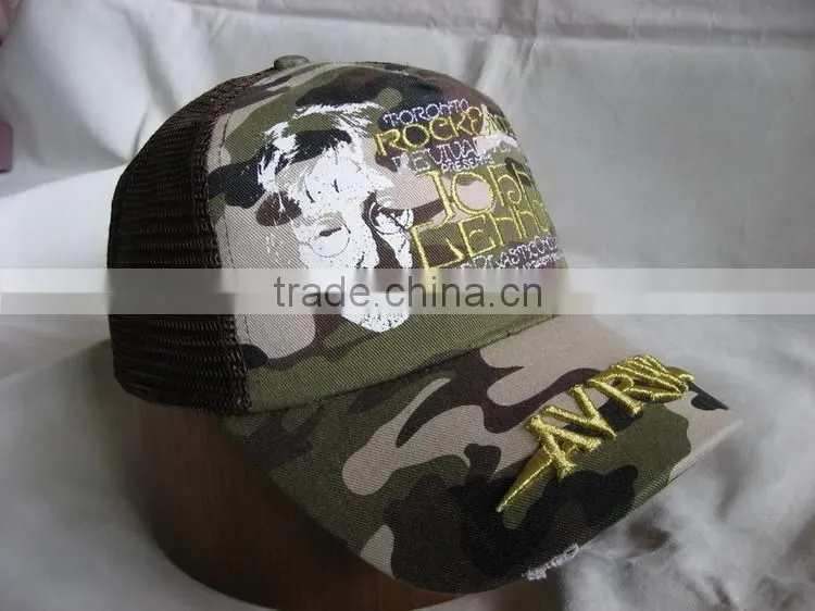Hot custom camo trucker cap
