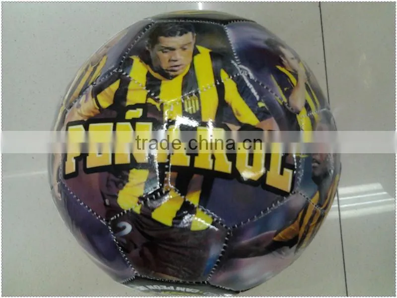 customized star face photo soccer ball/football for promotion