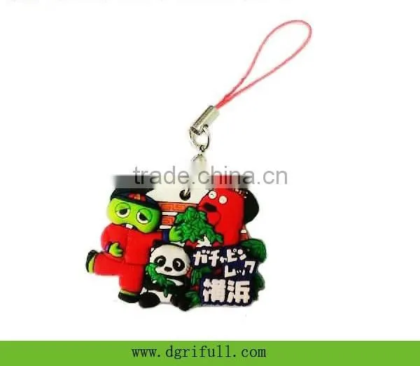2015 cusomized cute silicone fashion key chain