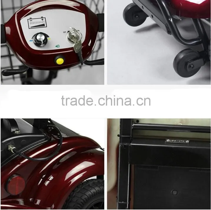 270W small 4 wheel easy folding mobility disabled scooter for older people lightweight mobility scooter