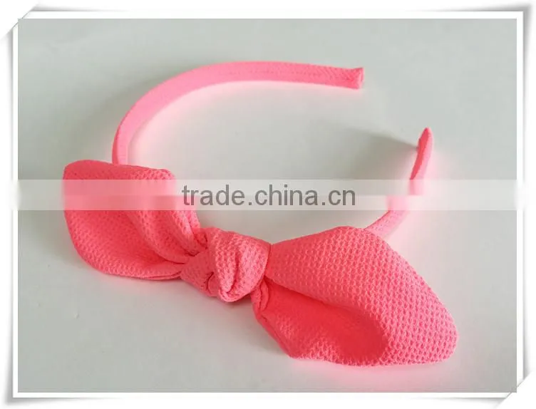 Fancy headbands for girls bow tie hairband and ribbon bow hair band