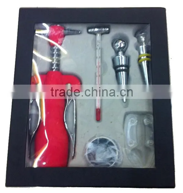 4 pieces Wine Opener Set With Black Box ,Wine Opener Gift Set