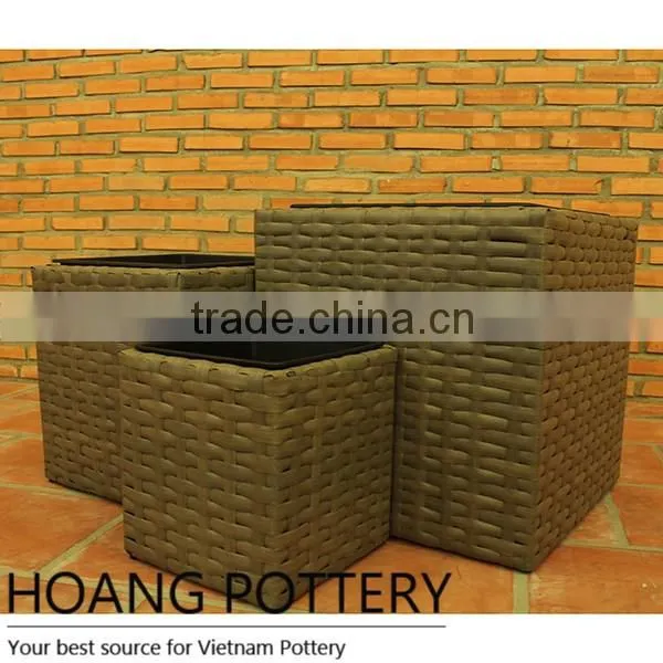 Garden Funiture Rattan Flower Pot