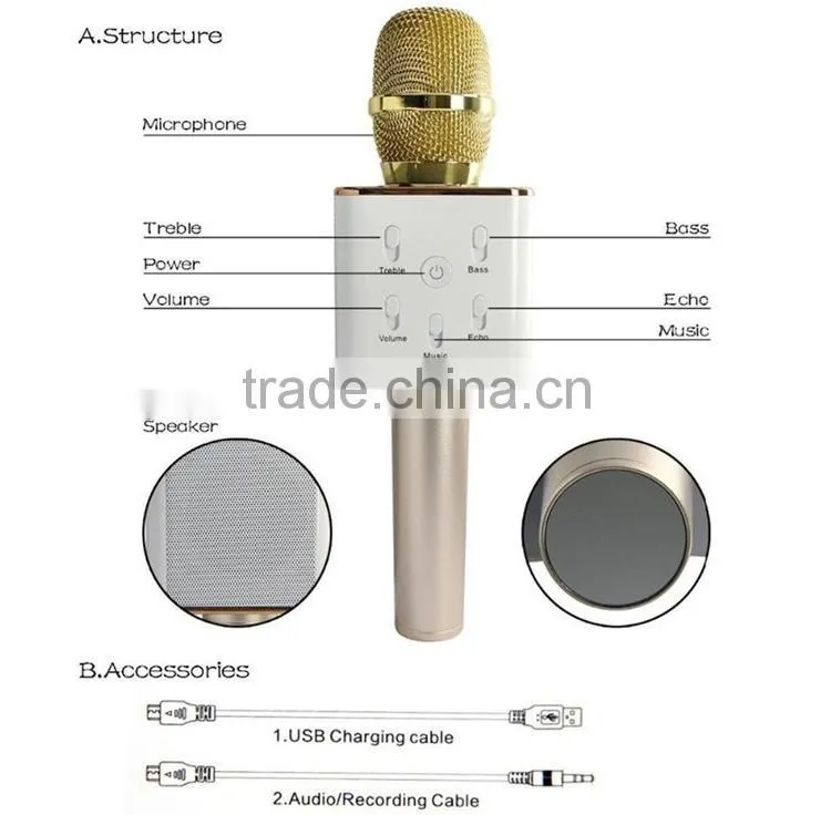 2016 unidirectional electret condenser microphone Q7