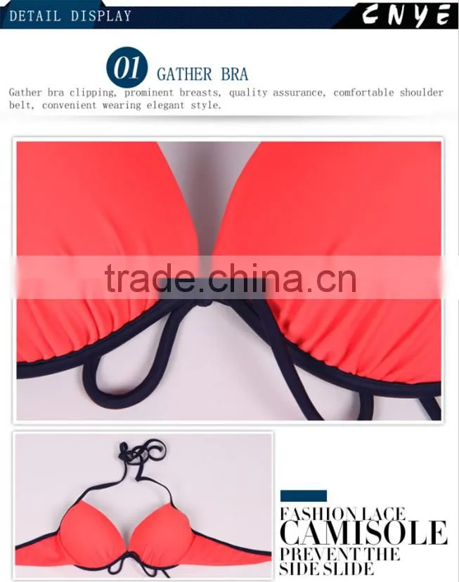 CNYE 2015 Hot Sale womens swimwear fashion beautiful swimwear sexy Bikini