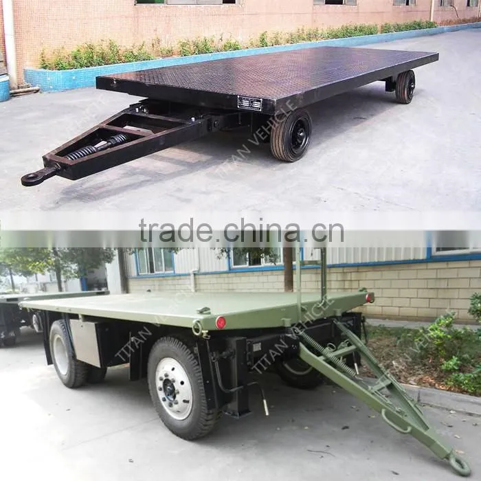 TITAN flatbed drawbar trailer