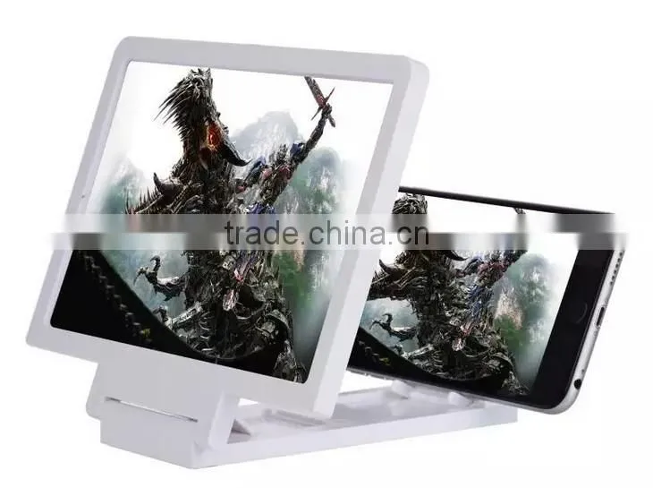 2015 cellphone screen magnifier tv amplifier HD Expander for Smart Phone any model universal with stand folding portable