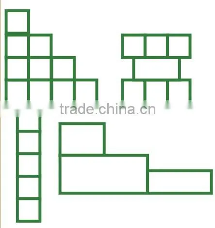Hot sale 2*2 wood cube bookcase