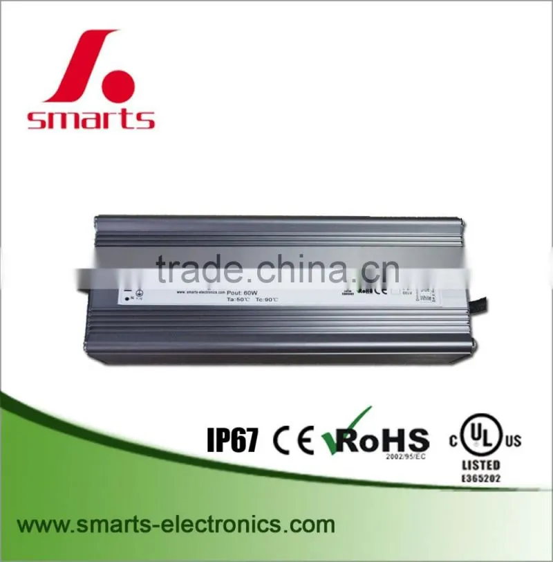 ETL listed 110v 12v transformer triac dimmable 12vdc 36w led driver