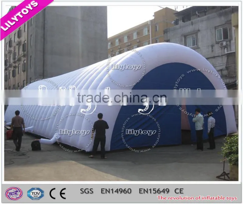 Latest techology superior quality white large inflatable sport cover tennis