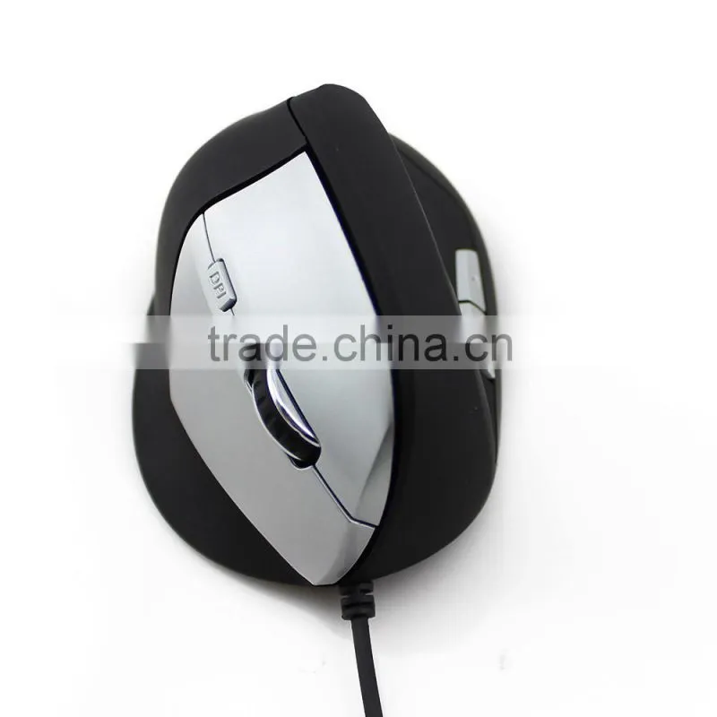 New Ergonomic 5D 2.4G Laptop PC Vertical Wrist Healing Optical Wired Mice Mouse