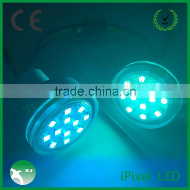 Rgb amusement led pixels 38mm diamater 19mm install hole