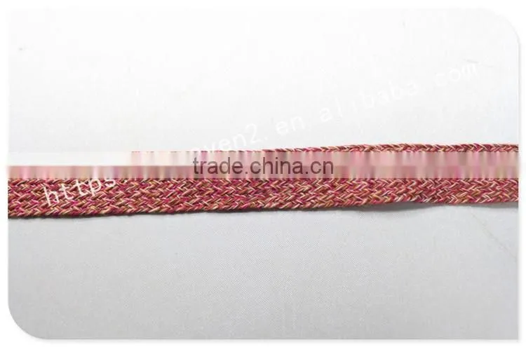 High quality 2.2 cm width muti-colors yarn dyed polyester twill tape wholesale