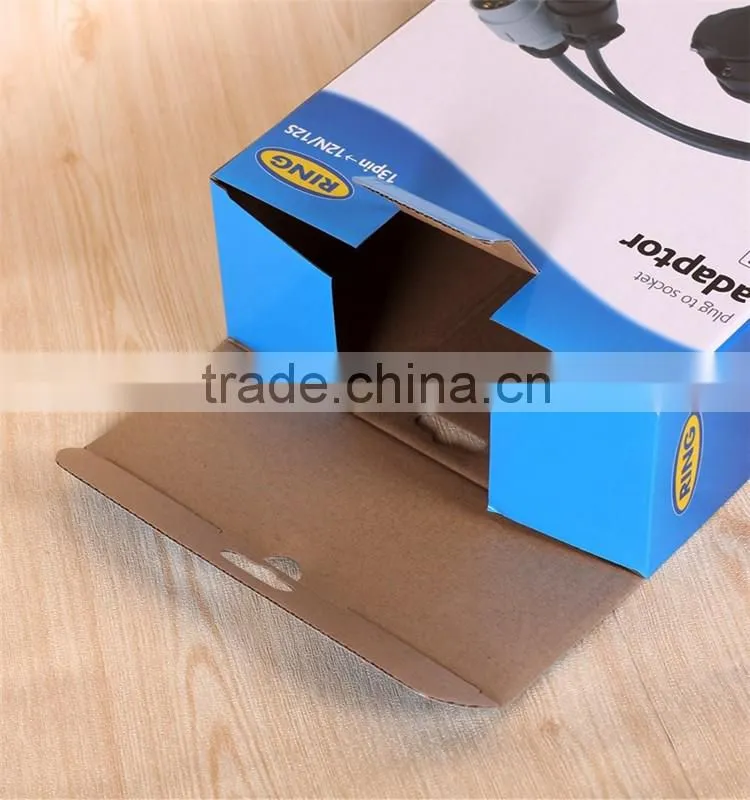 Cardboard electronics packaging paper box