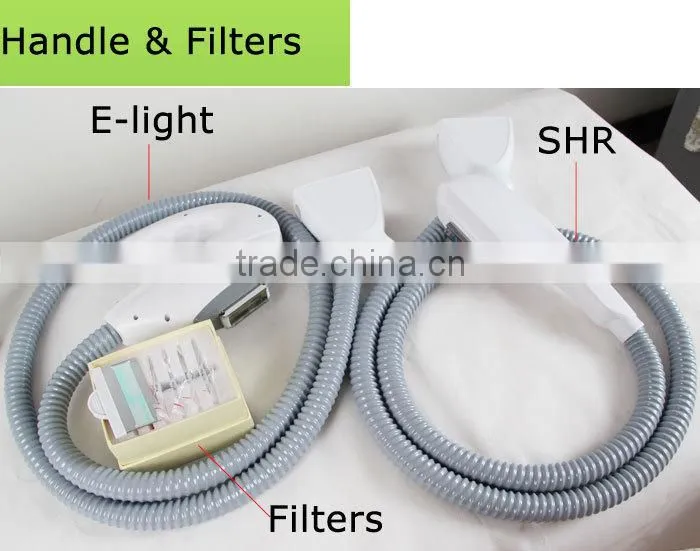 Powerful e-light ipl shr pigmenation wrinkle Hair removal machine