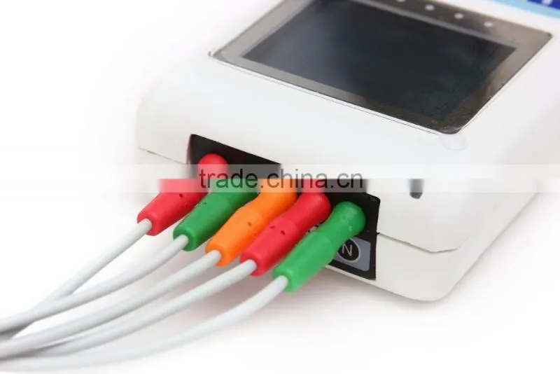 Hospital Medical 24 Hours CS-3CL Cardiac Heart Holter Monitor 3 /12 Channel ECG Holter Recorder with Free Software-Shelly