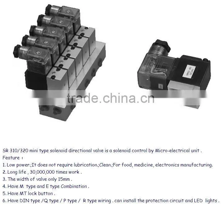 3/2 way G 1/4" AC 110V/DC24V solenoid valve