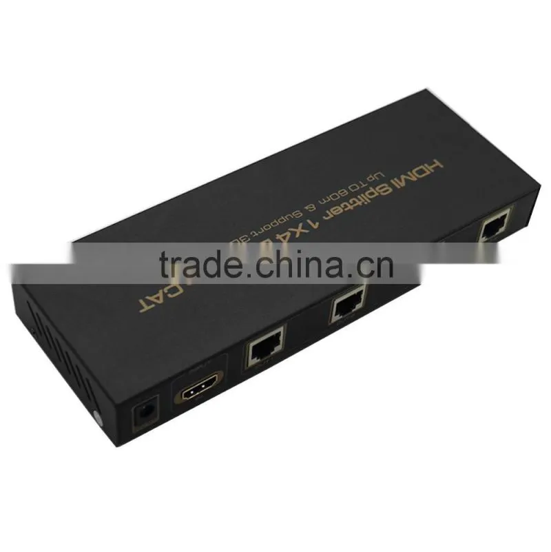 Best HDMI Splitter 1x4 by 2CAT Extend 60M full HD with four receiver (Support 3D)UK
