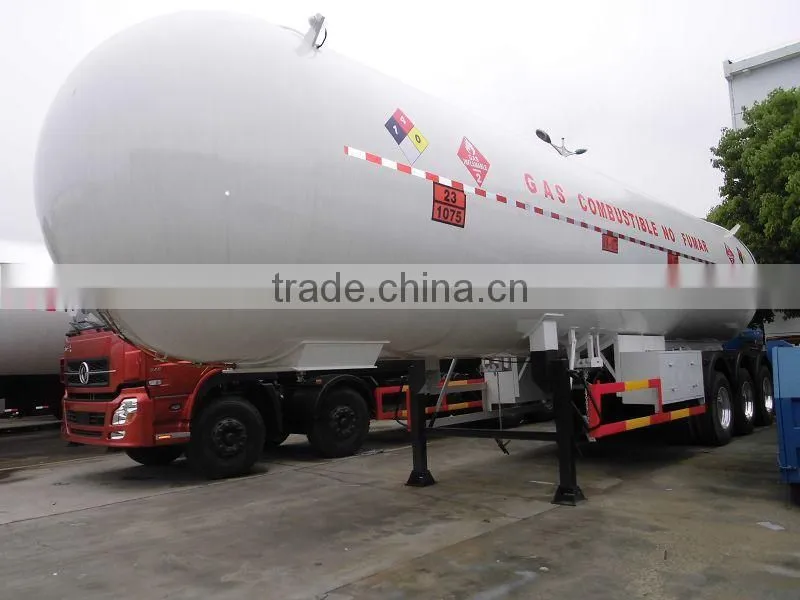 3 alxes 60000 liters LPG transportation semi-trailer truck