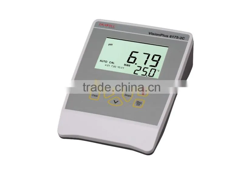 DW-PH6175 pH/mV/Ion/Temp Benchtop Meter/Halogen Moisture teller VisionPlus