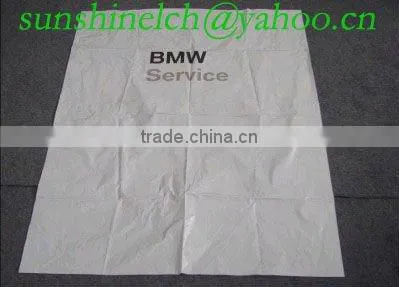 clear color plastic car seat cover with one pocket